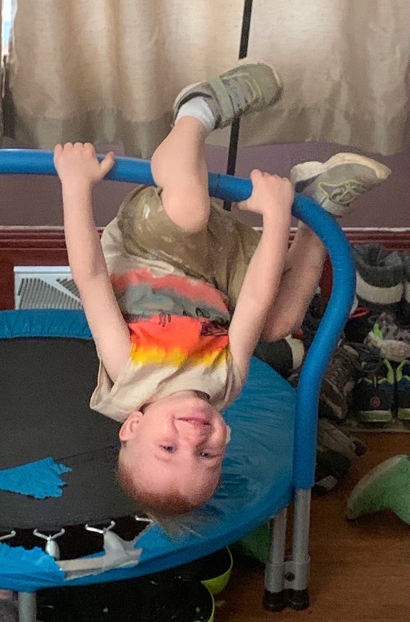 Clark joined the competition — help win amazing prizes! balance, chair, chest, child, comfort, elbow, electric_blue, fun, human_leg, joint, joy, knee, leg, leisure, person, photograph, recreation, room, sitting, snapshot