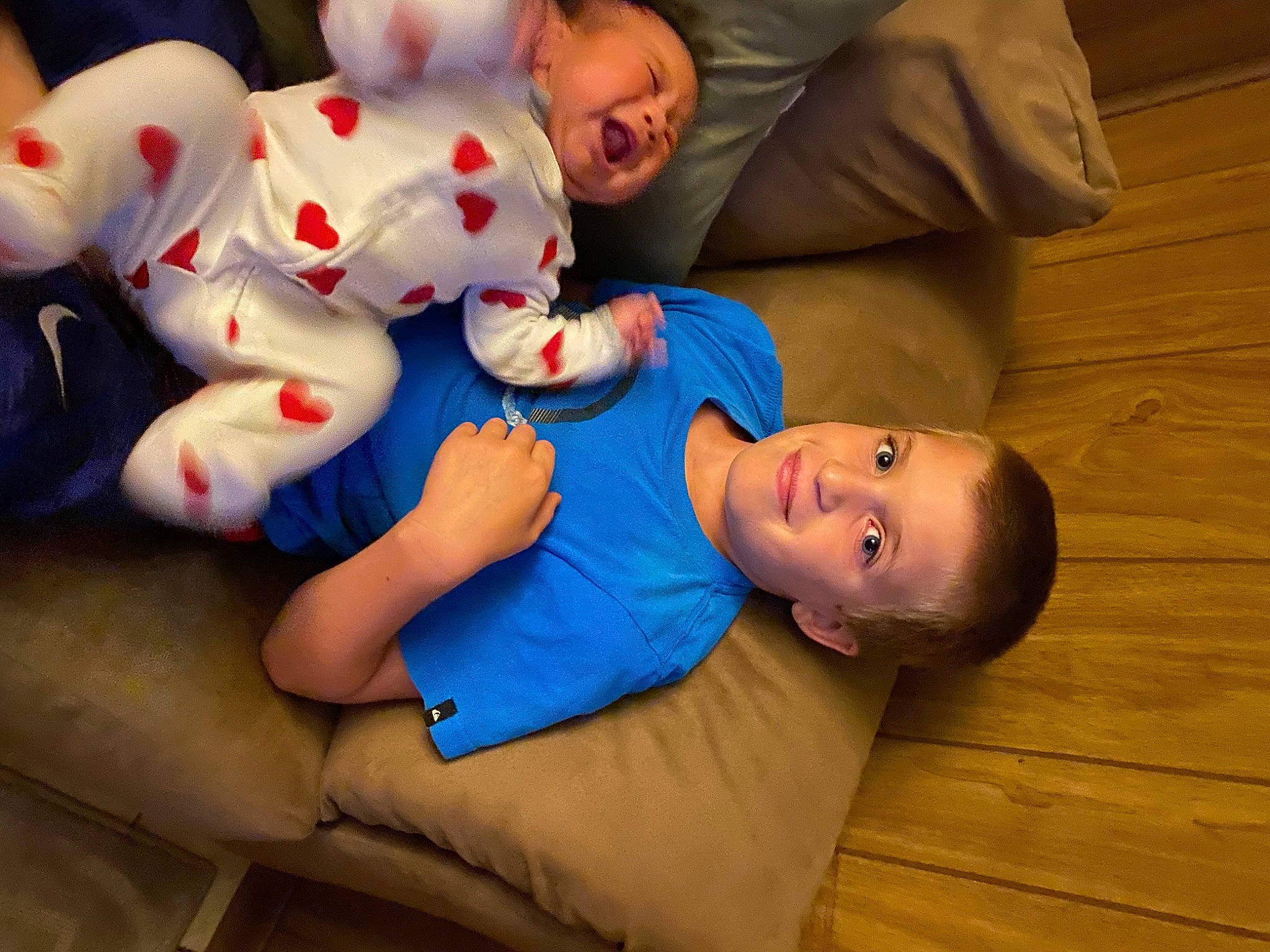 Hunter joined the competition — help win amazing prizes! arm, baby, baby_toddler_clothing, cheek, clothing, comfort, face, facial_expression, finger, hand, happy, human_body, interaction, joy, mouth, nose, organ, person, skin, sleeve