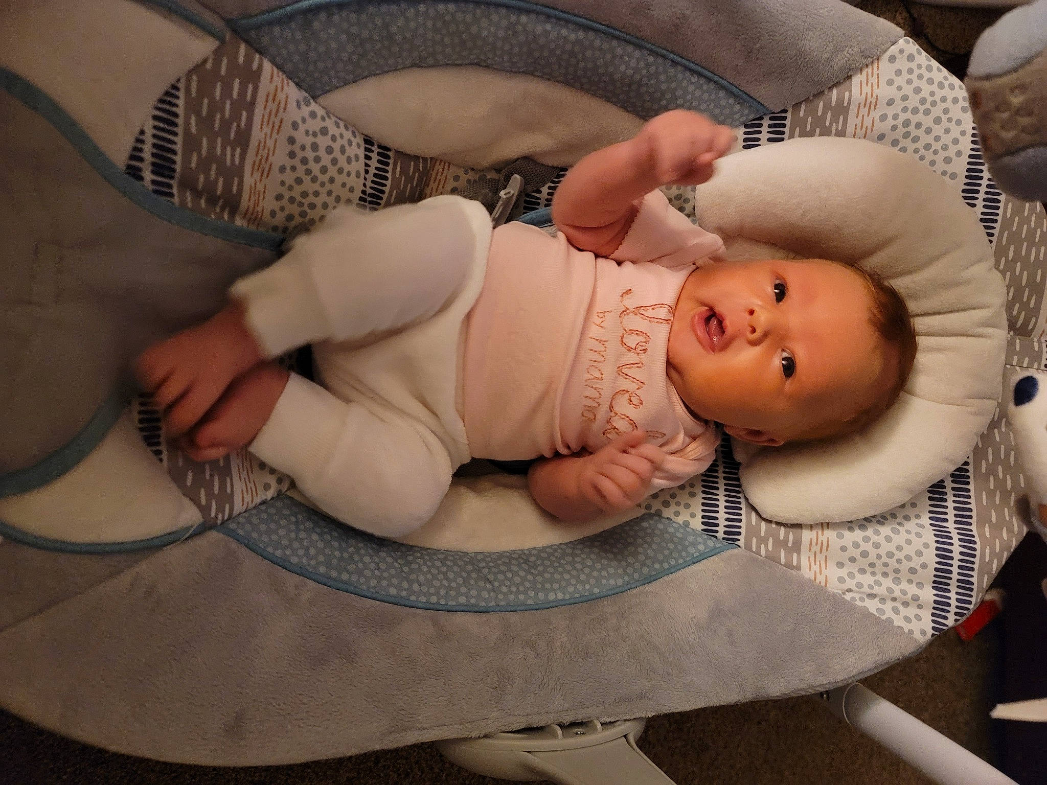 Alaiah joined the competition — help win amazing prizes! baby, baby_products, baby_safety, baby_toddler_clothing, comfort, eye, foot, hat, head, headgear, human_body, human_leg, knee, person, sitting, skin, sleeve, sock, thigh, toddler