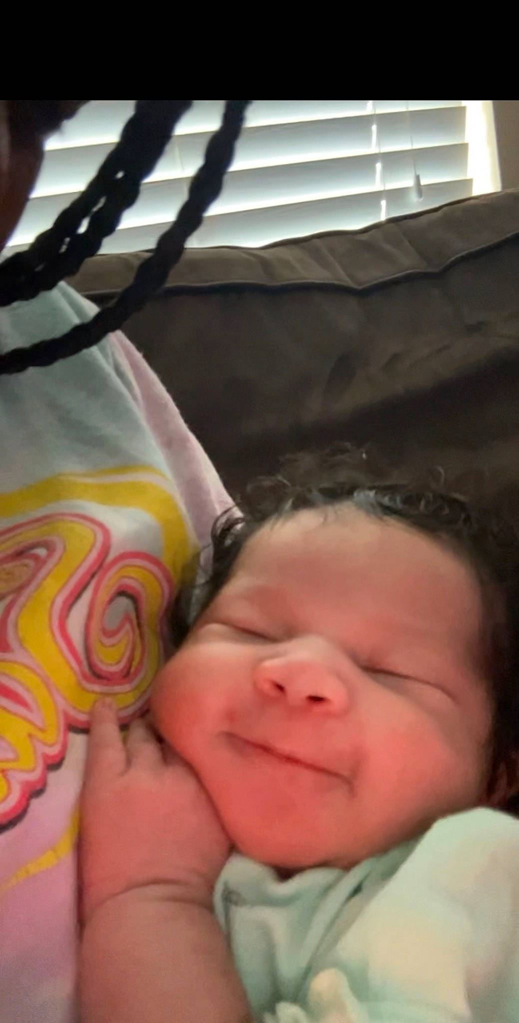 Chanel is registered to the contest to win money with this photo: baby, baby_products, bedding, bedtime, cheek, child, comfort, fun, gesture, happy, leisure, linens, mouth, nap, nose, person, room, sleep, smile, toddler