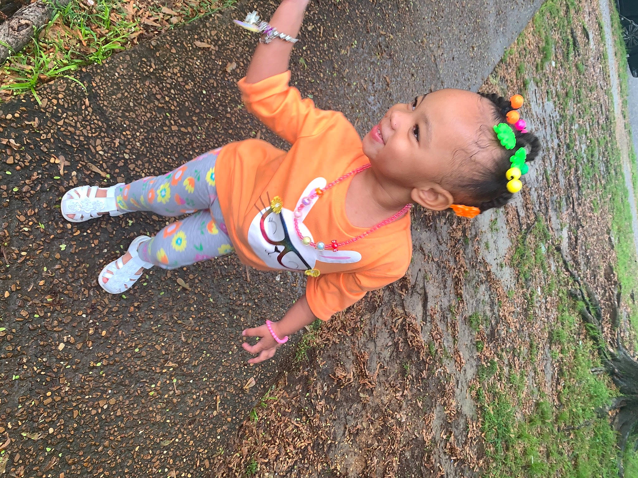 Saniya joined the competition — help win amazing prizes! baby, baby_toddler_clothing, child, ear, joy, people_in_nature, person, play, sock, toddler