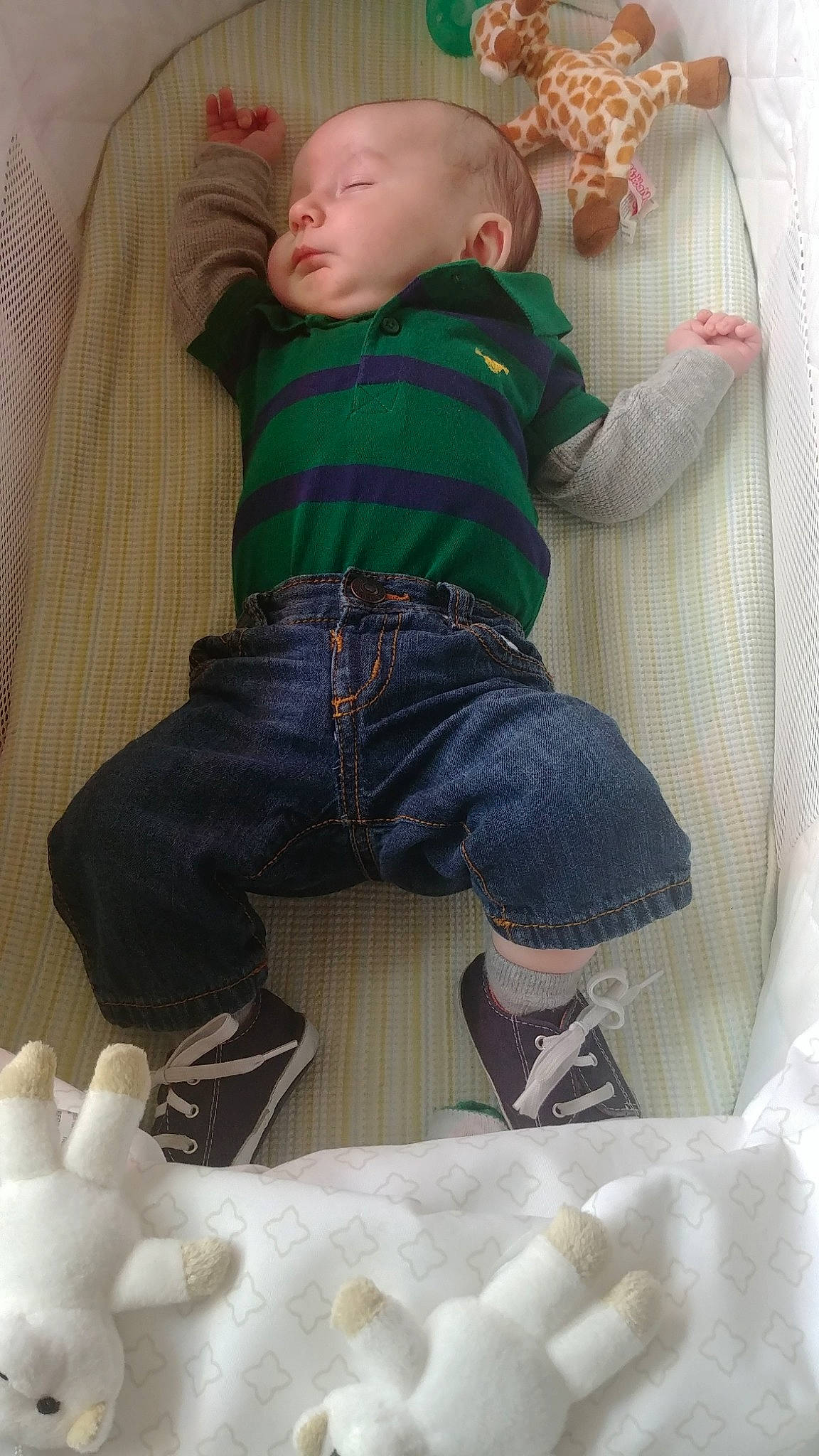 Link is registered to the contest to win money with this photo: baby, cheek, child, jeans, leg, person, play, sitting, skin, toddler