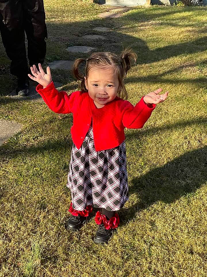 London joined the competition — help win amazing prizes! baby_toddler_clothing, child, flooring, fun, gesture, grass, grass_family, grassland, happy, joy, lawn, leisure, pattern, people_in_nature, person, plant, play, recreation, sleeve, smile