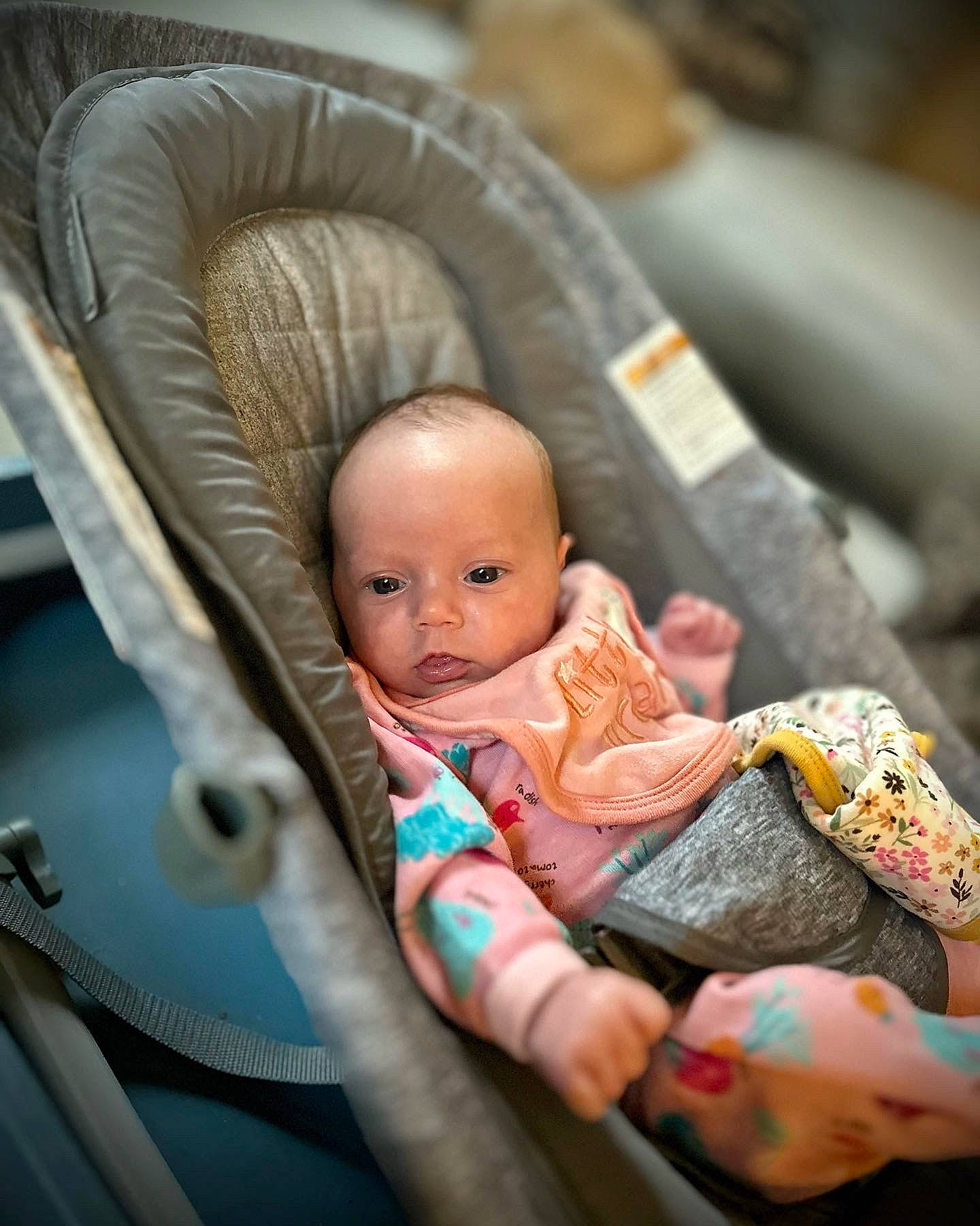 Gemma joined the competition — help win amazing prizes! baby, baby_carriage, baby_products, baby_toddler_clothing, car_seat, chair, cheek, child, comfort, eye, face, fun, happy, head, lap, leisure, person, room, sitting, toddler