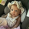 baby, baby_clothes, blanket, car_seat, chicco, child, clothing, cute, fabric, face, floral, hat, indoors, infant, person, pink, portrait, seat, smile, soft