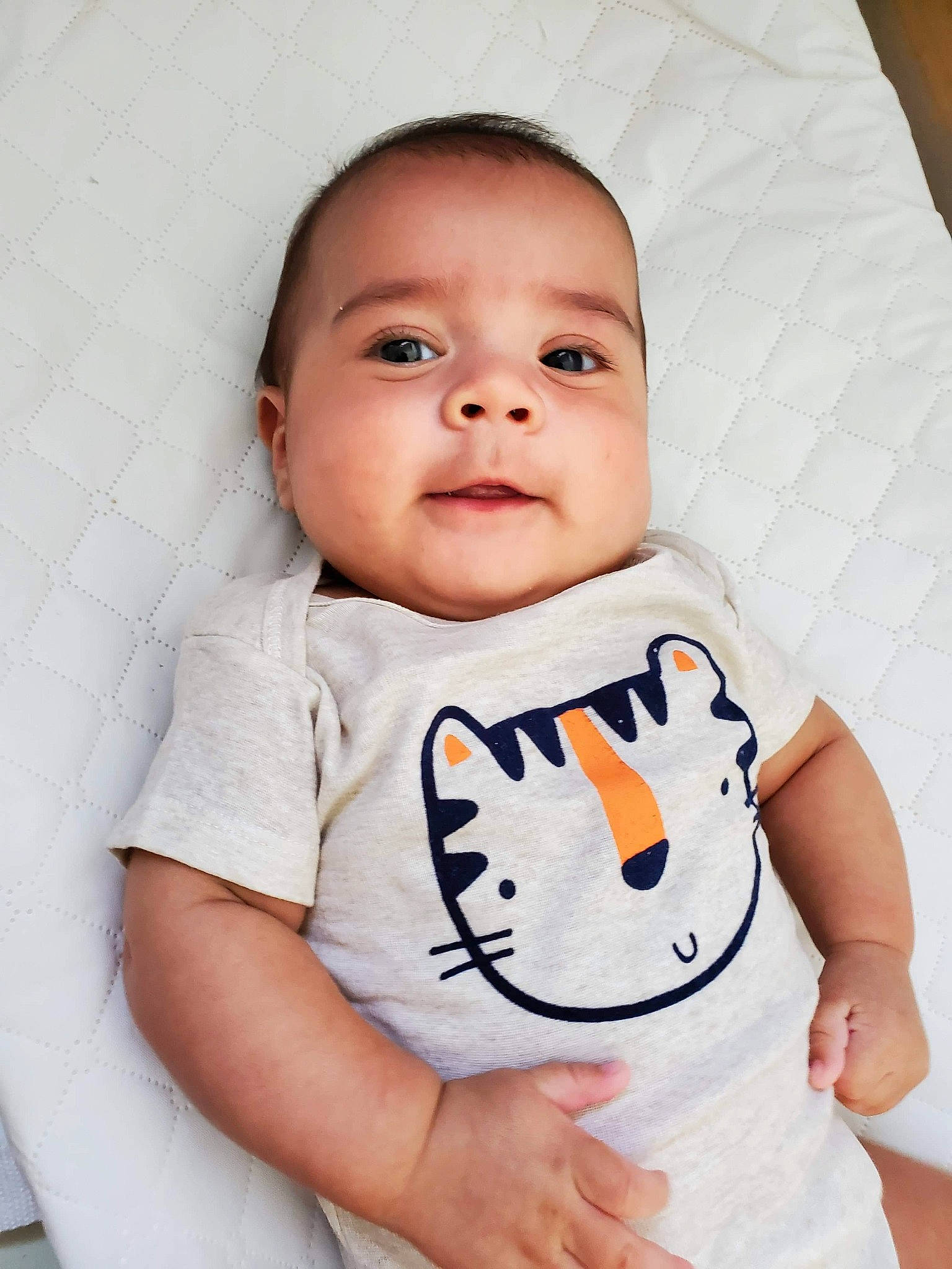 Emiliano joined the competition — help win amazing prizes! baby, baby_products, baby_toddler_clothing, cheek, child, face, head, nose, person, product, skin, toddler