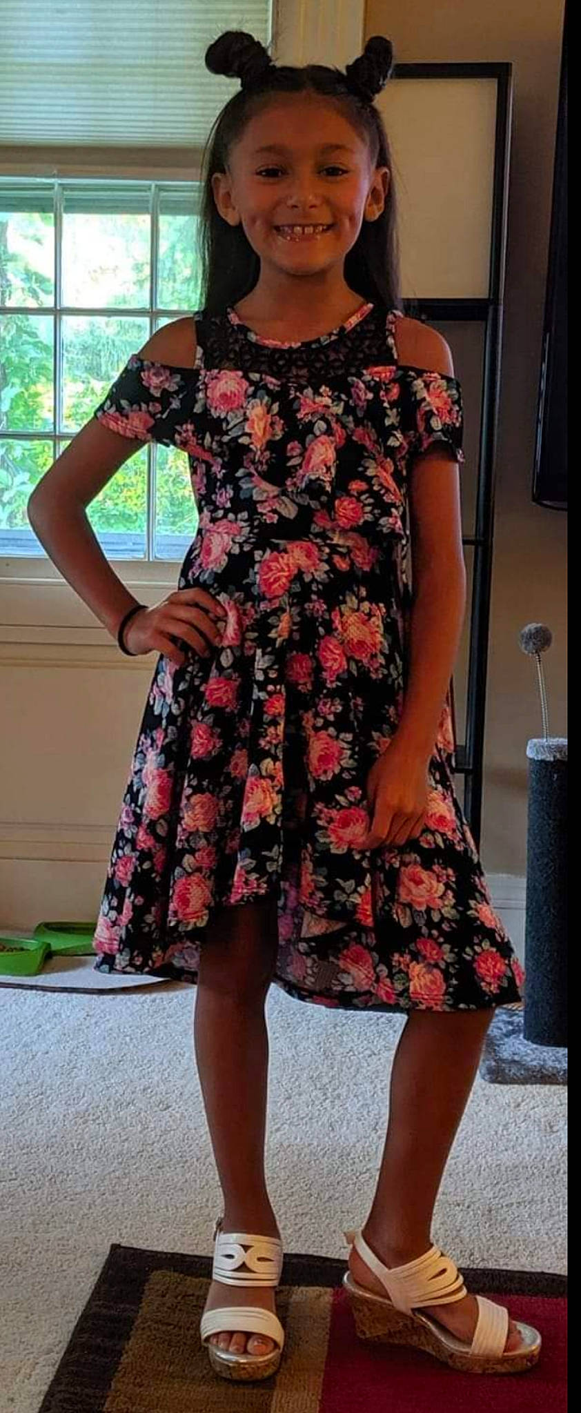 Ciara joined the competition — help win amazing prizes! clothing, cocktail_dress, day_dress, dress, fashion, fashion_design, fashion_model, footwear, joy, leg, neck, pattern, peach, person, pink, shoe, shoulder, sleeve, textile, thigh