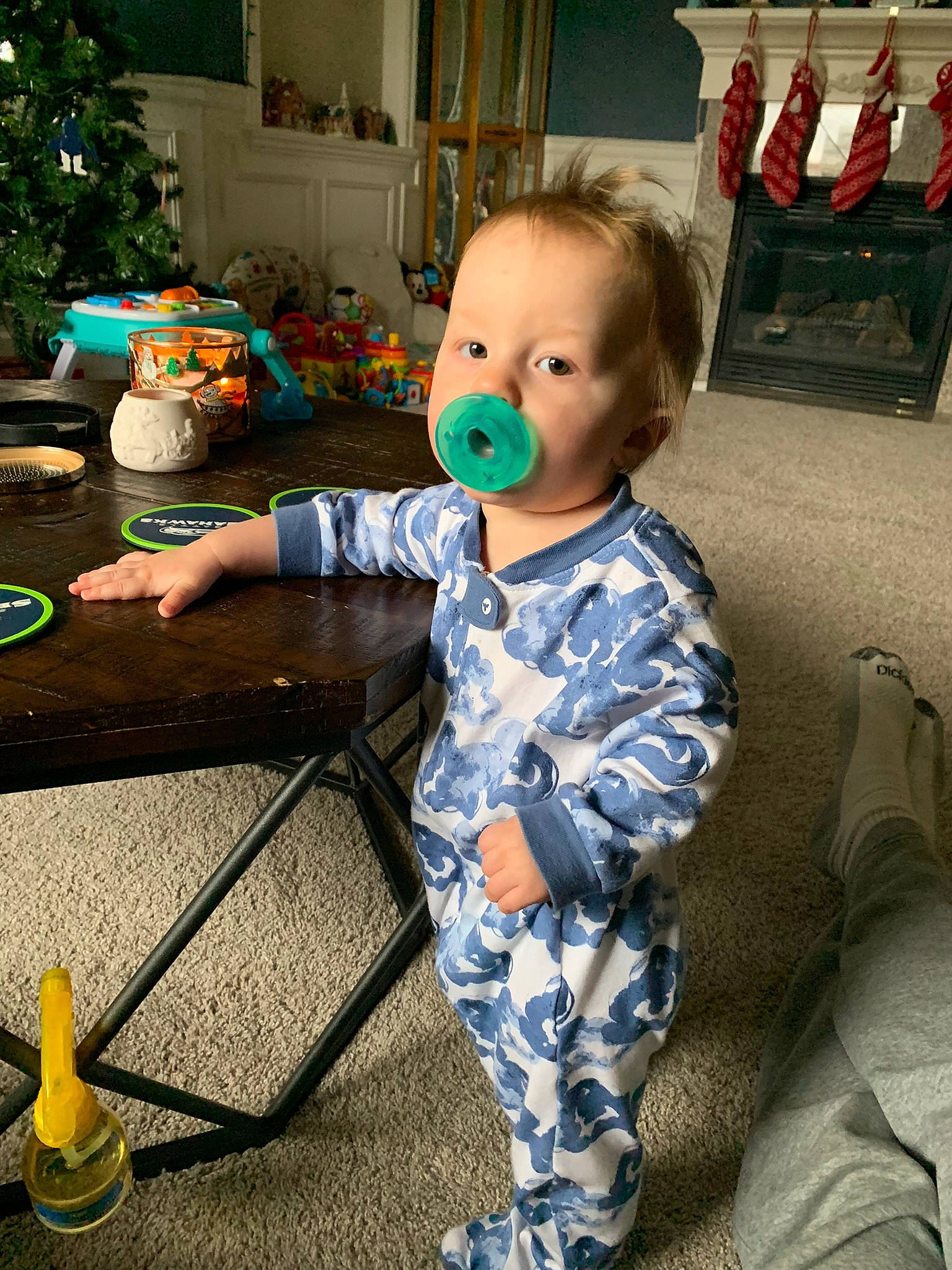 Kameron joined the competition — help win amazing prizes! baby, baby_toddler_clothing, child, electric_blue, flooring, flowerpot, fun, houseplant, joint, leisure, person, photograph, plant, play, product, room, sitting, sleeve, snapshot, standing