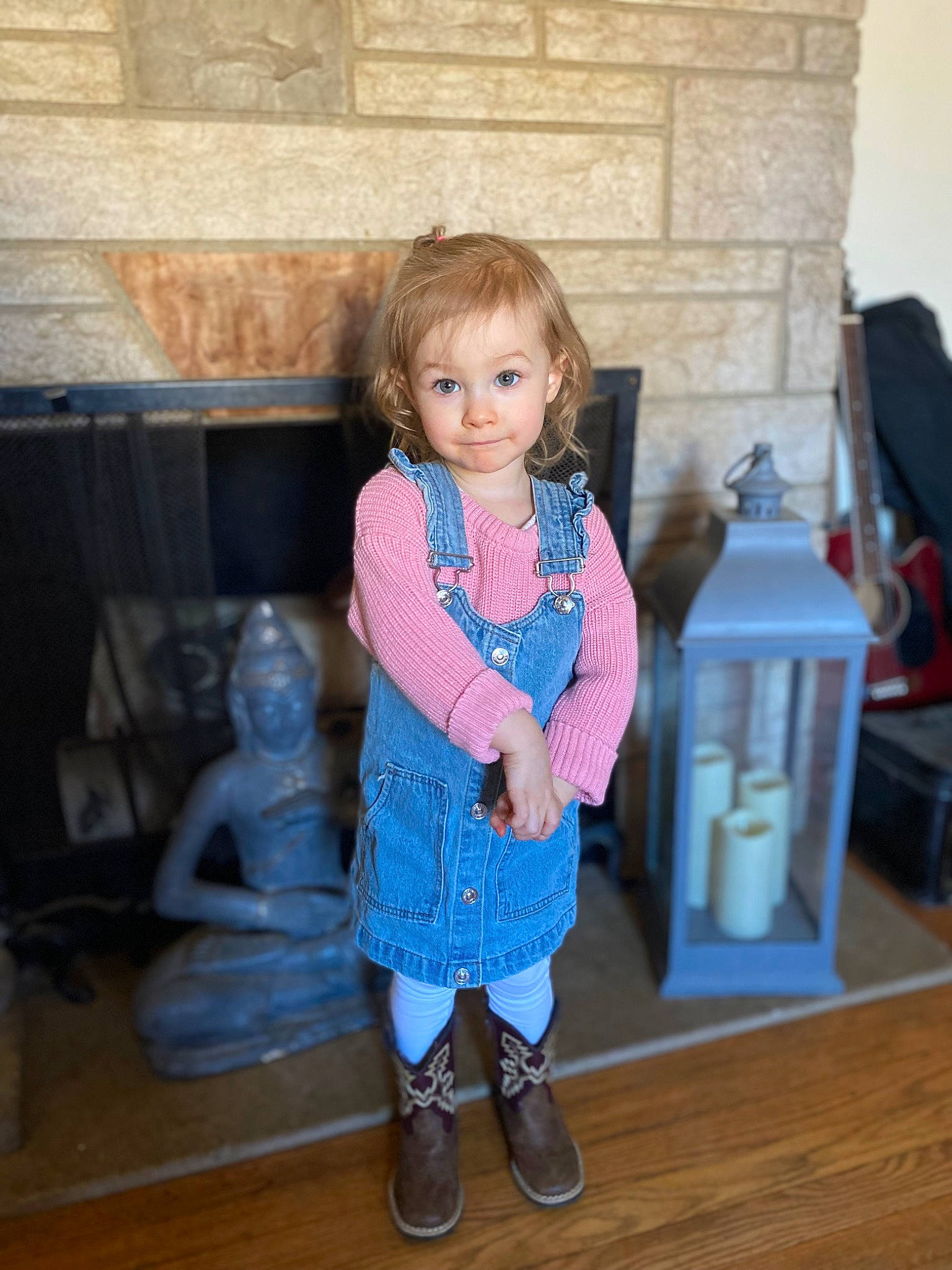 Eulila is registered to the contest to win money with this photo: cheek, child, denim, doll, electric_blue, fashion_design, floor, flooring, fun, hardwood, leisure, pattern, person, room, sitting, sock, standing, toddler, toy, vacation