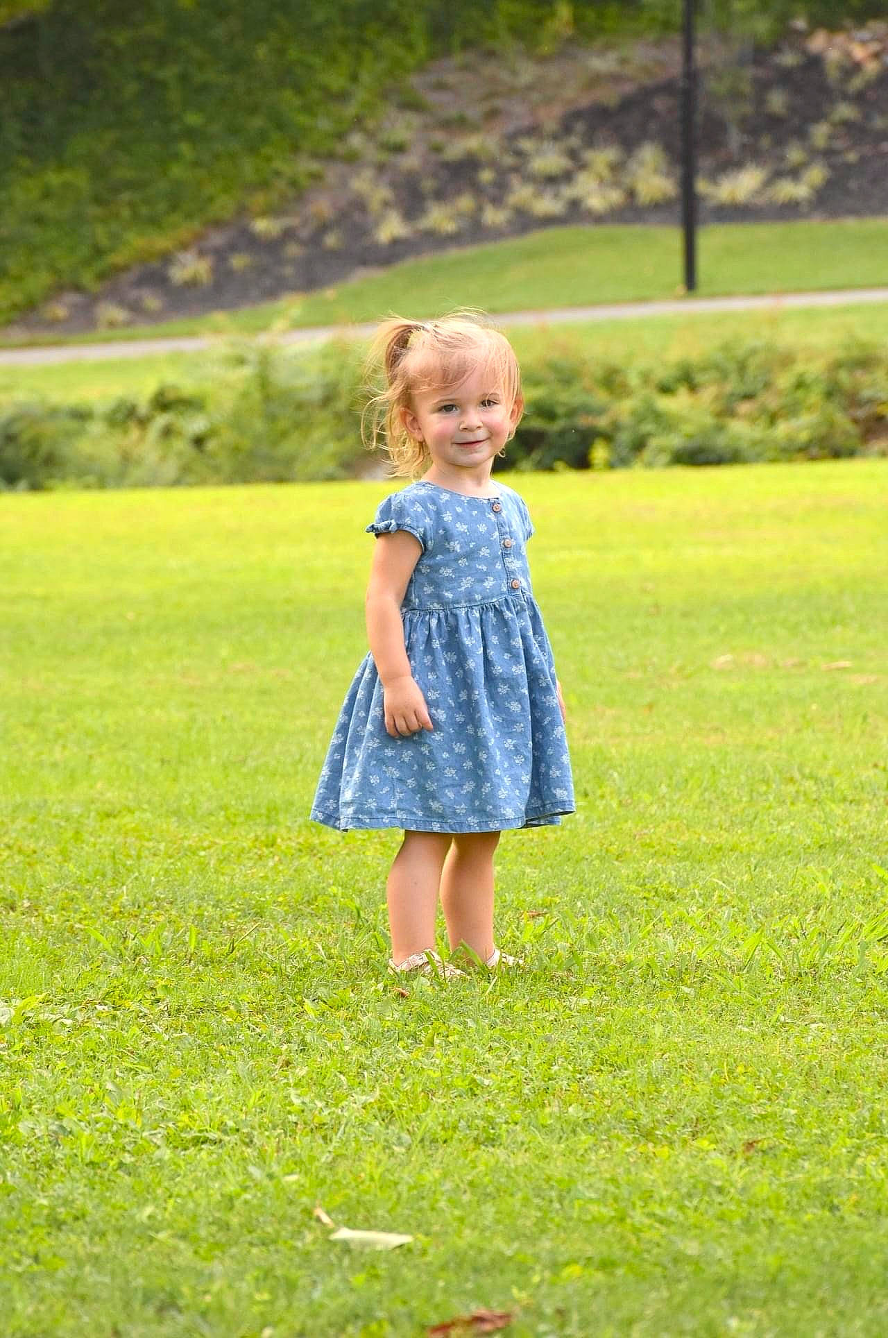 Emory joined the competition — help win amazing prizes! baby_toddler_clothing, child, denim, electric_blue, fun, grass, grassland, happy, joy, landscape, lawn, leisure, meadow, nature, pattern, people_in_nature, person, plant, prairie, recreation