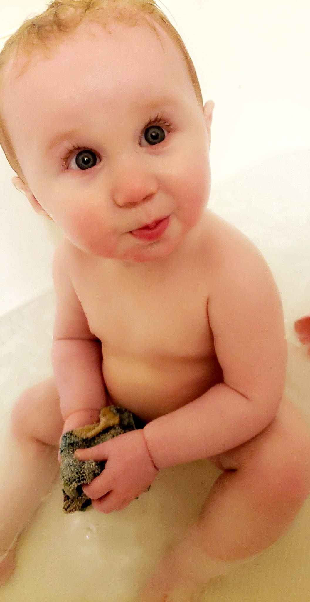 Addelyn joined the competition — help win amazing prizes! baby, cheek, child, eye, face, lip, mouth, nose, person, skin, smile, toddler