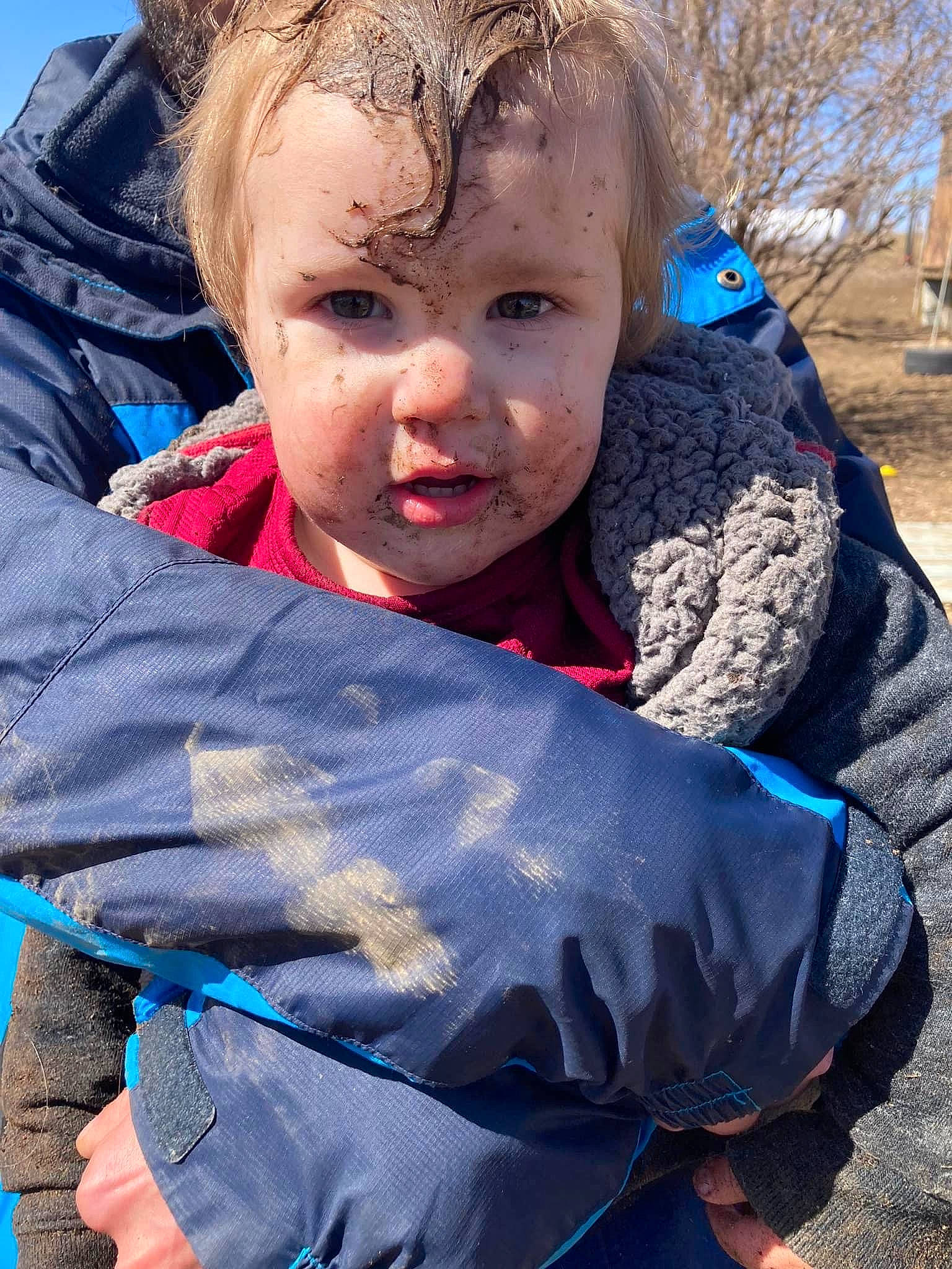 Charlie joined the competition — help win amazing prizes! azure, blue, child, cool, electric_blue, fun, grass, happy, leisure, people_in_nature, person, personal_protective_equipment, play, recreation, sitting, sky, soil, toddler, tree, vacation