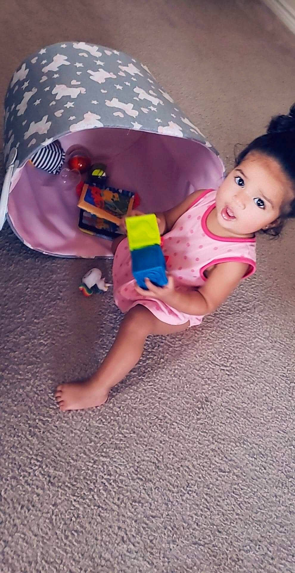 Mialani joined the competition — help win amazing prizes! baby, child, person, play, skin, toddler