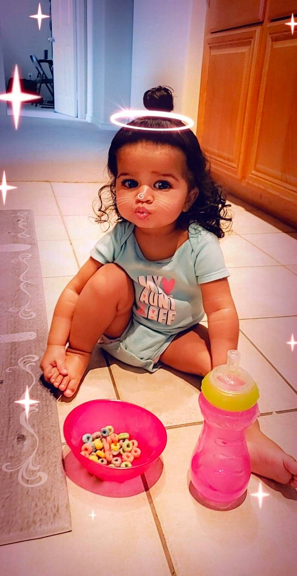 Mialani joined the competition — help win amazing prizes! child, daughter, food, person, play, potty_training, toddler