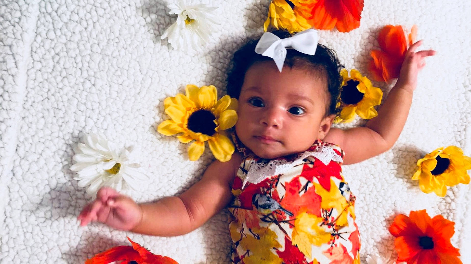 Sophia Rose joined the competition — help win amazing prizes! child, floral_design, floristry, flower, flower_arranging, girl, hair_accessory, happiness, infant, person, petal, plant, spring, toddler, yellow