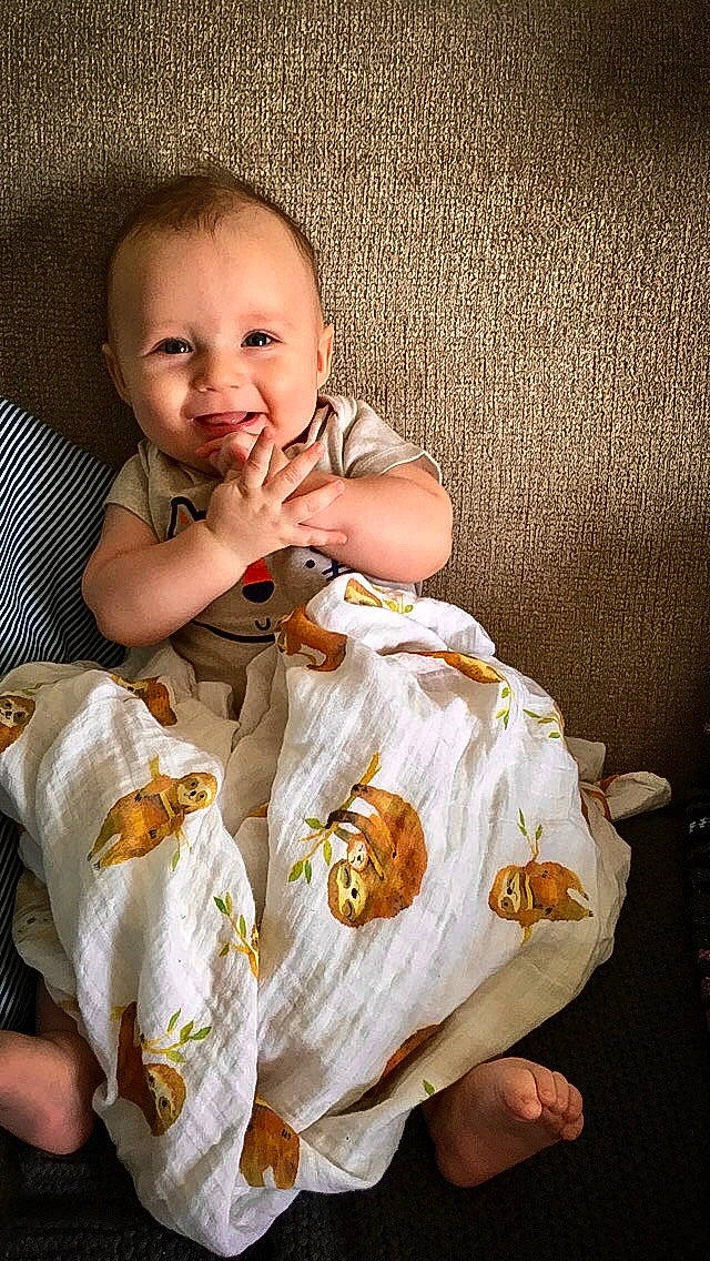 Bryer joined the competition — help win amazing prizes! baby, cheek, child, finger, hand, person, smile, toddler