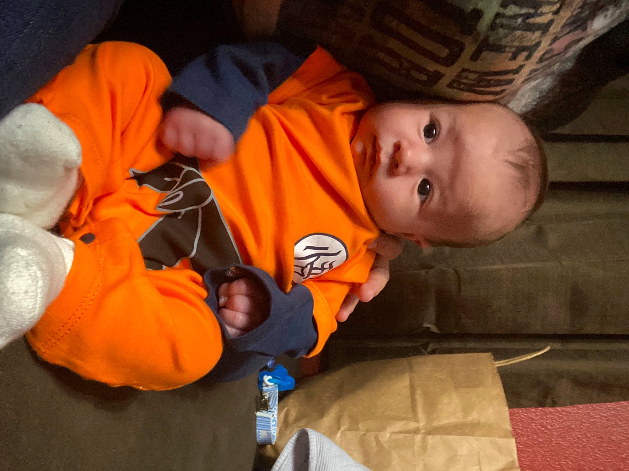 Wayland joined the competition — help win amazing prizes! arm, baby, baby_products, baby_toddler_clothing, brown, cheek, child, comfort, ear, eye, finger, fun, hand, human_body, mouth, nose, orange, person, sleeve, thumb