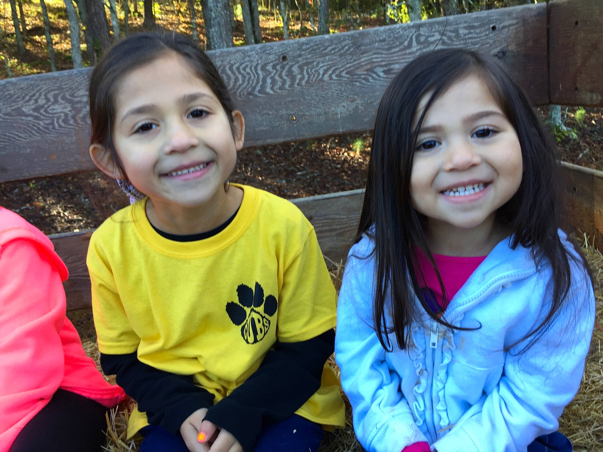 Shyloh is registered to the contest to win money with this photo: cheek, child, eye, face, facial_expression, friendship, fun, happy, head, joy, leaf, people, person, plant, play, recreation, sibling, skin, smile, toddler