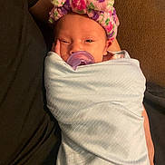 Dawn joined the competition — help win amazing prizes! baby, blanket, bonnet, cap, clothing, couch, cushion, face, furniture, glove, hat, head, homedecor, newborn, person, photography, portrait, purple, quilt, sleeping