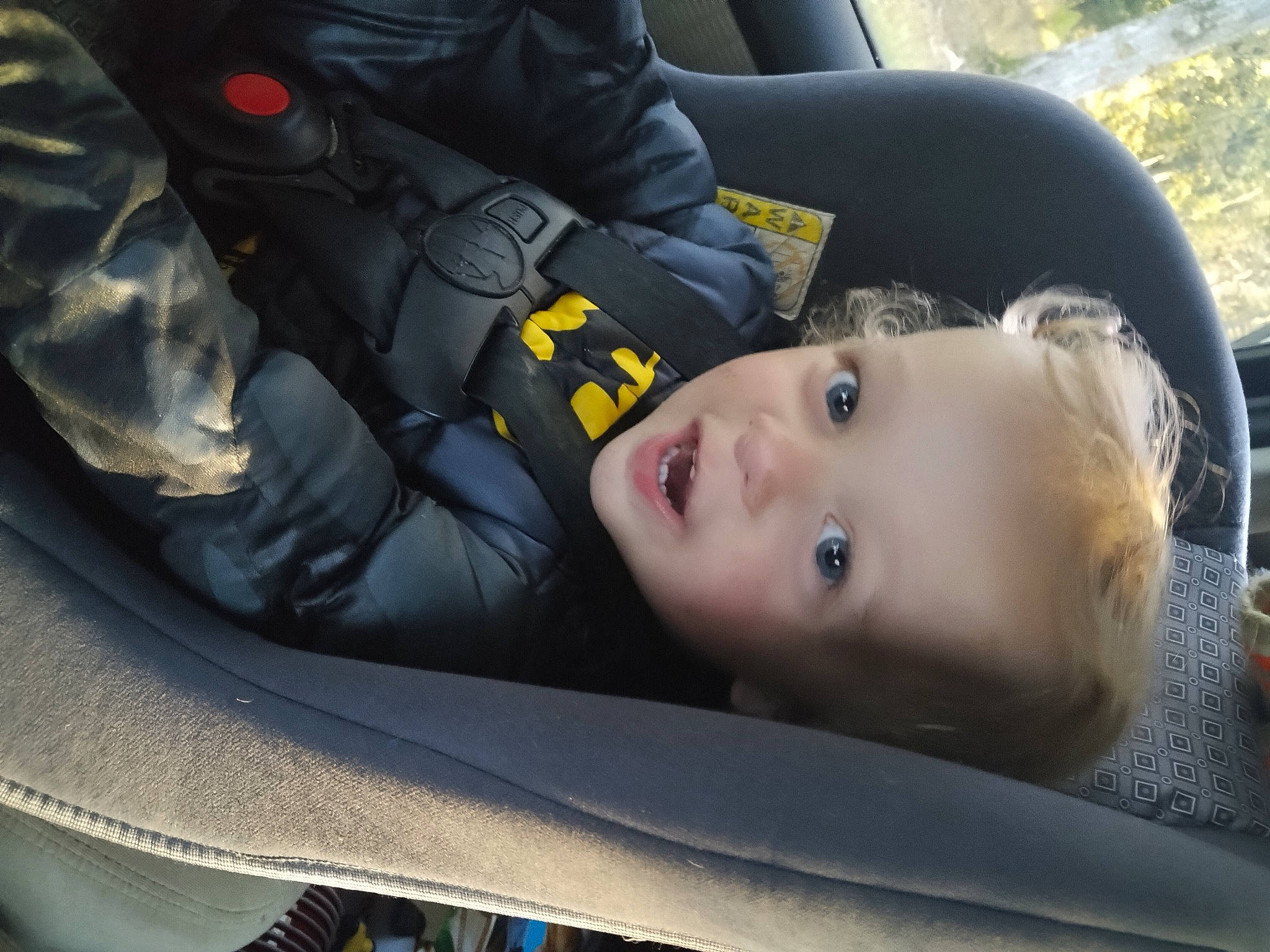 Kaleb is registered to the contest to win money with this photo: auto_part, automotive_design, automotive_exterior, automotive_tire, automotive_wheel_system, automotive_window_part, car_seat, car_seat_cover, comfort, family_car, grass, luxury_vehicle, motor_vehicle, person, plant, toddler, tree, vehicle, vehicle_door, window