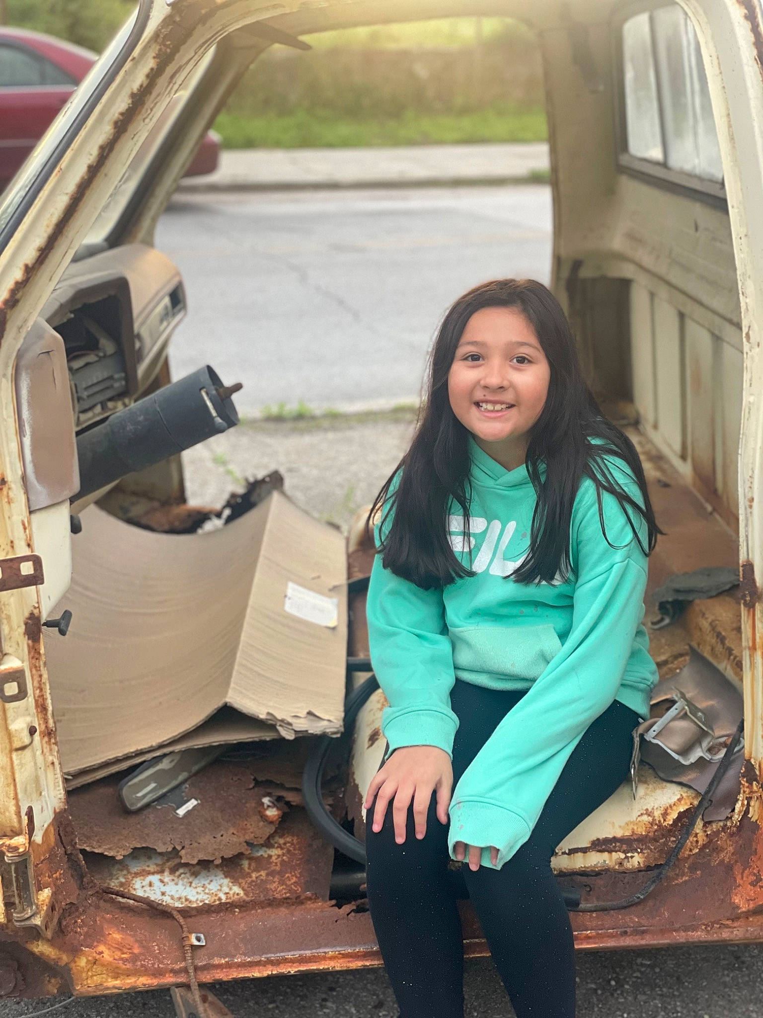 Aliyana is registered to the contest to win money with this photo: auto_part, automotive_design, automotive_exterior, automotive_mirror, automotive_tire, automotive_window_part, bumper, car, flash_photography, human_leg, joy, leg, leisure, long_hair, motor_vehicle, person, personal_luxury_car, steering_wheel, travel, vehicle_door