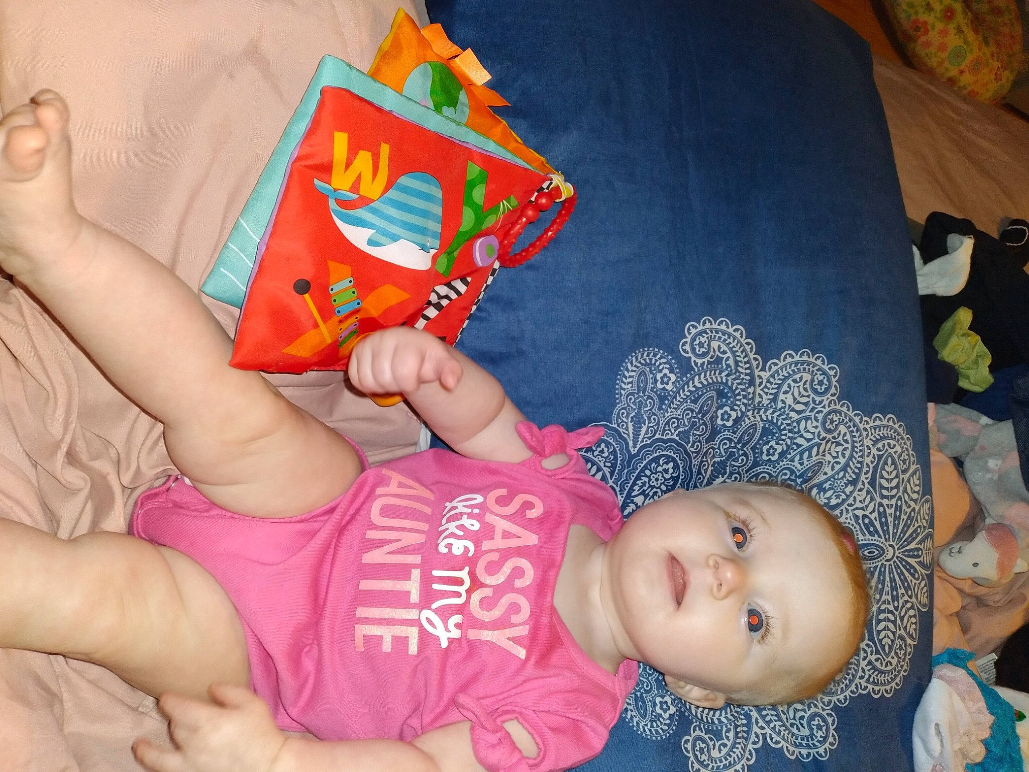 Kinzley is registered to the contest to win money with this photo: arm, baby, baby_products, baby_toddler_clothing, beauty, cheek, child, finger, fun, hand, happy, human_body, nail, pattern, people, person, pink, product, skin, thigh