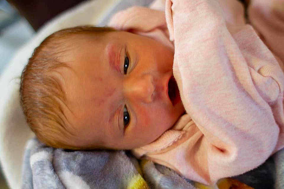 Adalyn is registered to the contest to win money with this photo: baby, baby_toddler_clothing, cheek, chin, comfort, ear, eye, eyebrow, eyelash, finger, forehead, gesture, happy, iris, lip, mouth, neck, nose, person, skin