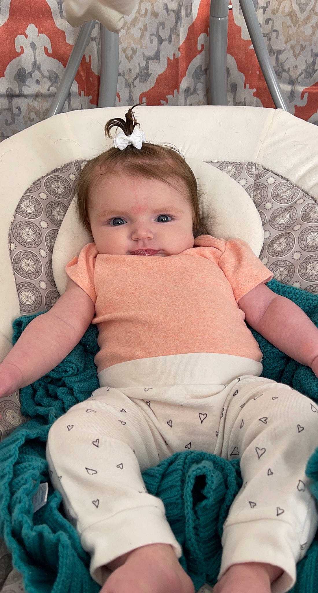 Maeve joined the competition — help win amazing prizes! abdomen, baby, baby_products, baby_toddler_clothing, cheek, child, comfort, finger, foot, hairstyle, happy, linens, person, pink, product, sitting, skin, stomach, thigh, toddler