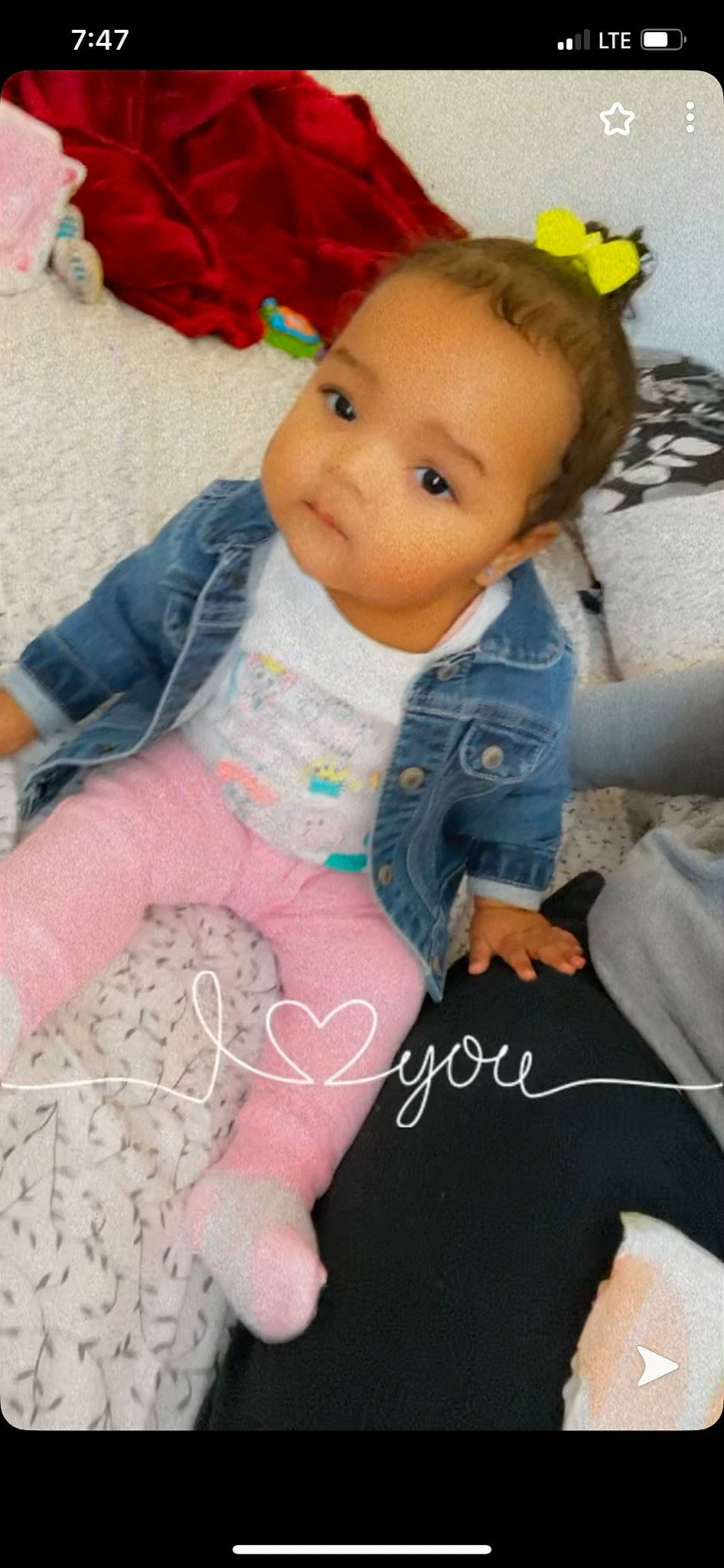 Amina is registered to the contest to win money with this photo: baby, baby_toddler_clothing, cheek, eye, facial_expression, finger, hairstyle, hand, happy, iris, leg, lip, organ, person, pink, skin, sleeve, standing, textile, toddler