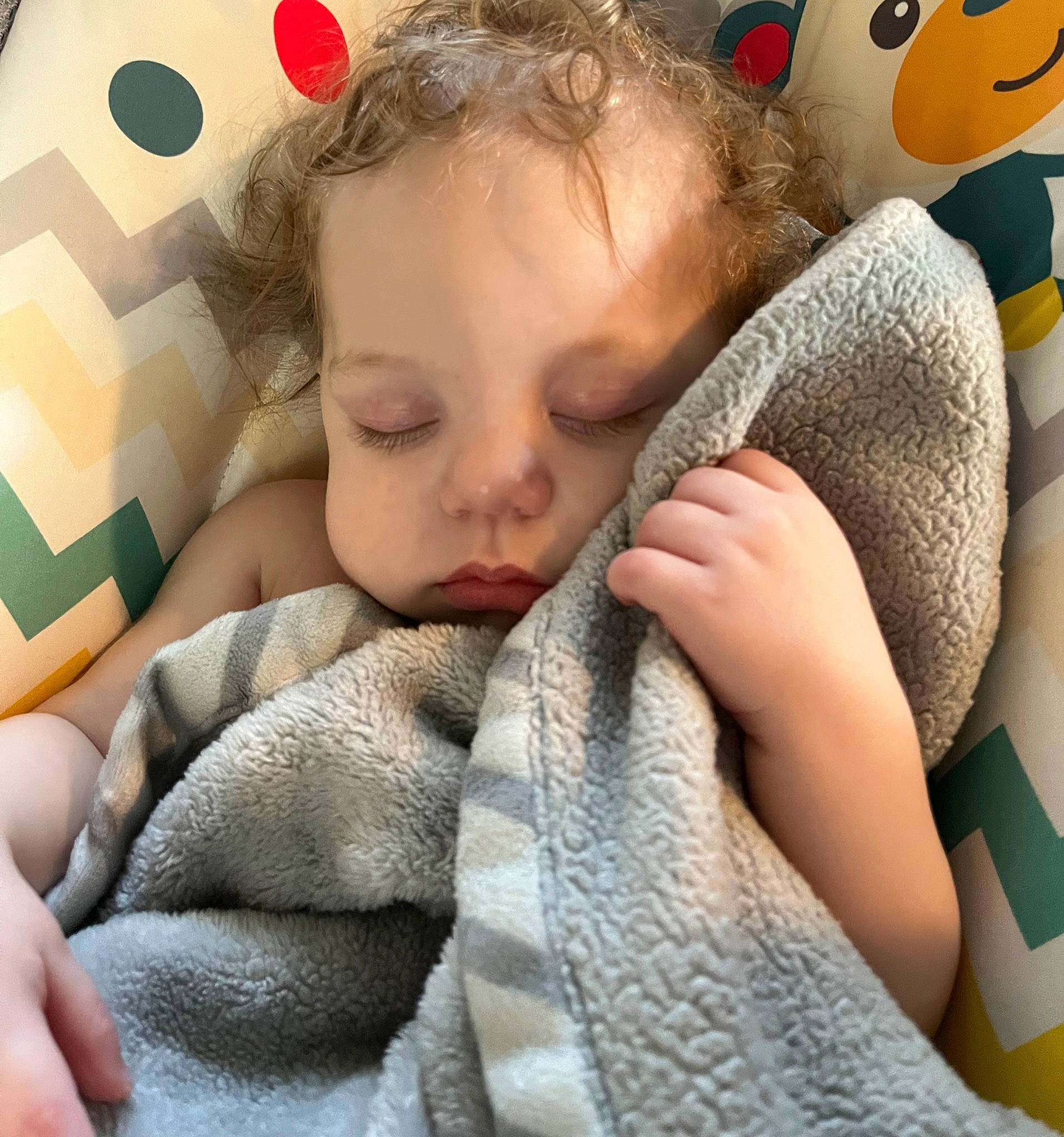 Russell joined the competition — help win amazing prizes! baby, baby_sleeping, cheek, child, comfort, eyelash, finger, gesture, hand, happy, head, interaction, linens, mouth, nose, person, product, skin, textile, toddler