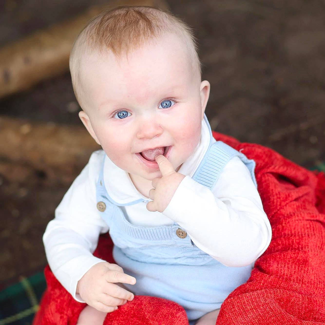 Elijah joined the competition — help win amazing prizes! baby, baby_toddler_clothing, cheek, collar, dress, eye, finger, flash_photography, gesture, happy, human_body, iris, lip, nose, outerwear, person, skin, sleeve, smile, textile