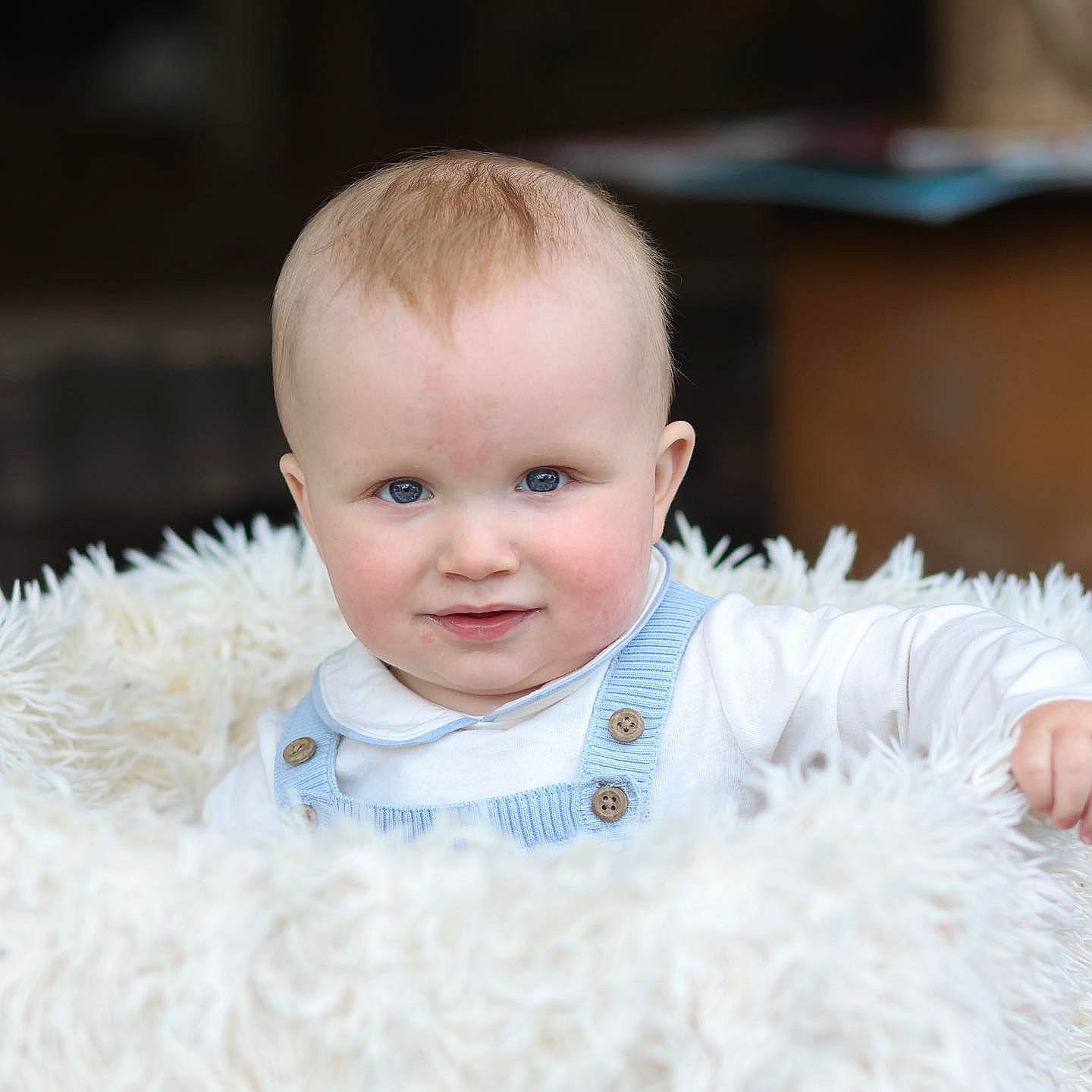 Elijah joined the competition — help win amazing prizes! baby, baby_toddler_clothing, cheek, child, collar, dress, face, flash_photography, fun, grass, hairstyle, happy, head, iris, mammal, outerwear, person, skin, sleeve, smile