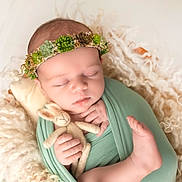 Fern joined the competition — help win amazing prizes! baby, blanket, bunny, cozy, cute, foot, green, hand, headband, infant, newborn, peaceful, portrait, resting, sleeping, soft, succulent, toy, wool, wrapped