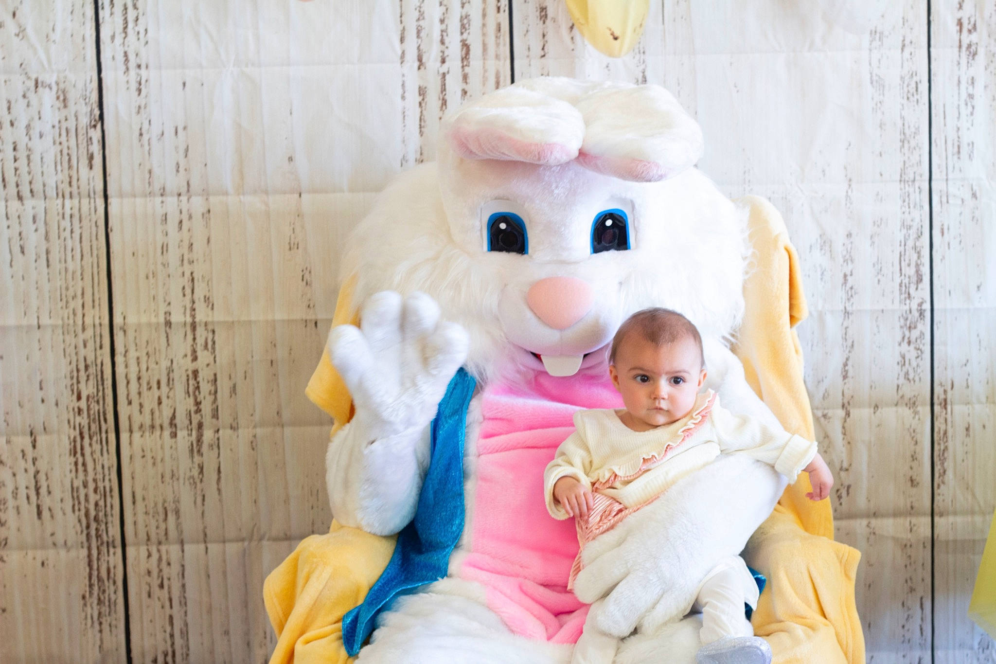 Annabella Rose joined the competition — help win amazing prizes! baby, baby_toddler_clothing, child, costume, event, face, fun, fur, gesture, happy, hat, head, person, pink, plush, sitting, smile, stuffed_toy, teddy_bear, toddler