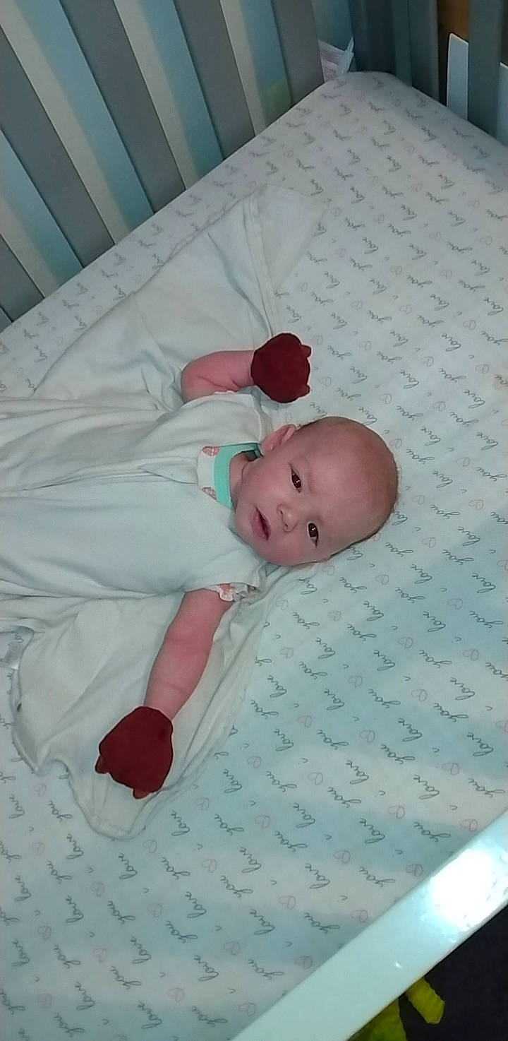 Renesmee joined the competition — help win amazing prizes! baby, baby_products, baby_safety, baby_sleeping, baby_toddler_clothing, bedding, bedtime, child, comfort, flooring, head, linens, pattern, person, pink, room, skin, sleep, textile, toddler