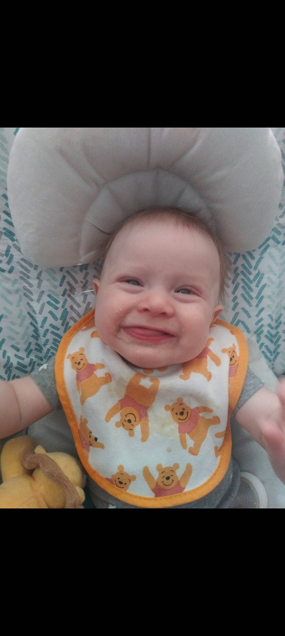 Waylon is registered to the contest to win money with this photo: baby, baby_toddler_clothing, bib, cheek, child, chin, comfort, eye, eyebrow, finger, happy, head, iris, joy, lip, mouth, nose, person, skin, sleeve