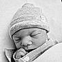 Timéo participe au concours pour gagner de l'argent avec cette photo : newborn, baby, sleeping, hat, blanket, closeup, face, infant, cozy, black_and_white, peaceful, wrapped, cute, portrait, soft, new_born_tag, knitted_hat, tiny_hand, resting, fresh