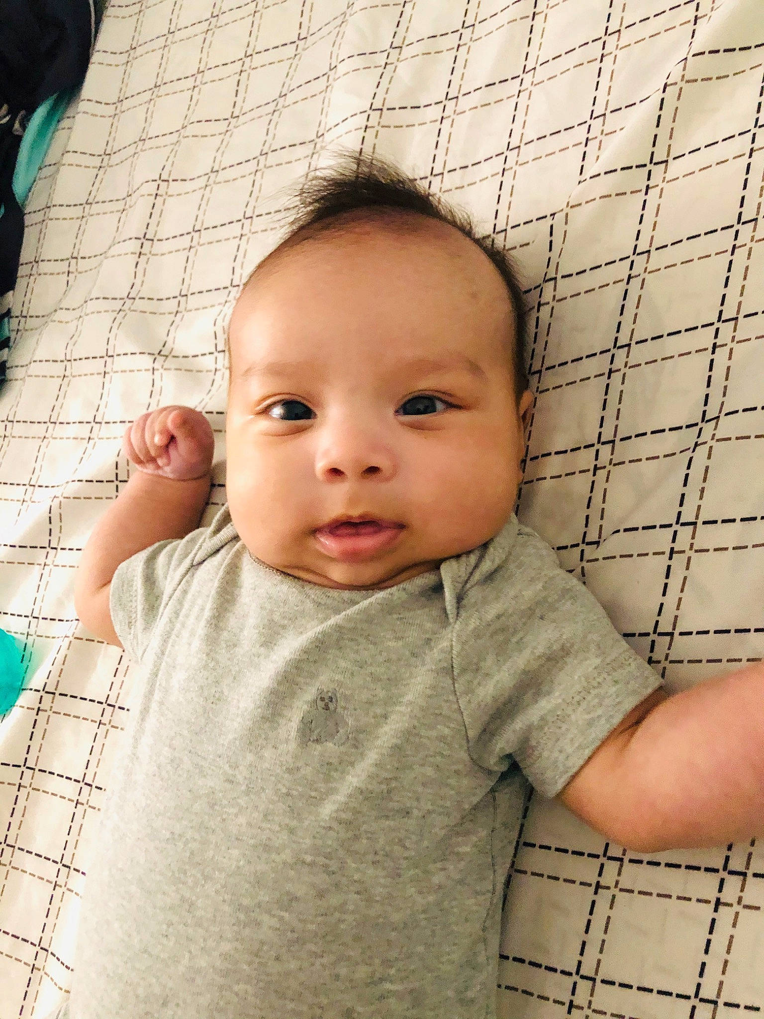 Santana joined the competition — help win amazing prizes! baby, beauty, cheek, child, chin, eye, face, forehead, head, lip, muscle, nose, person, skin, smile, toddler