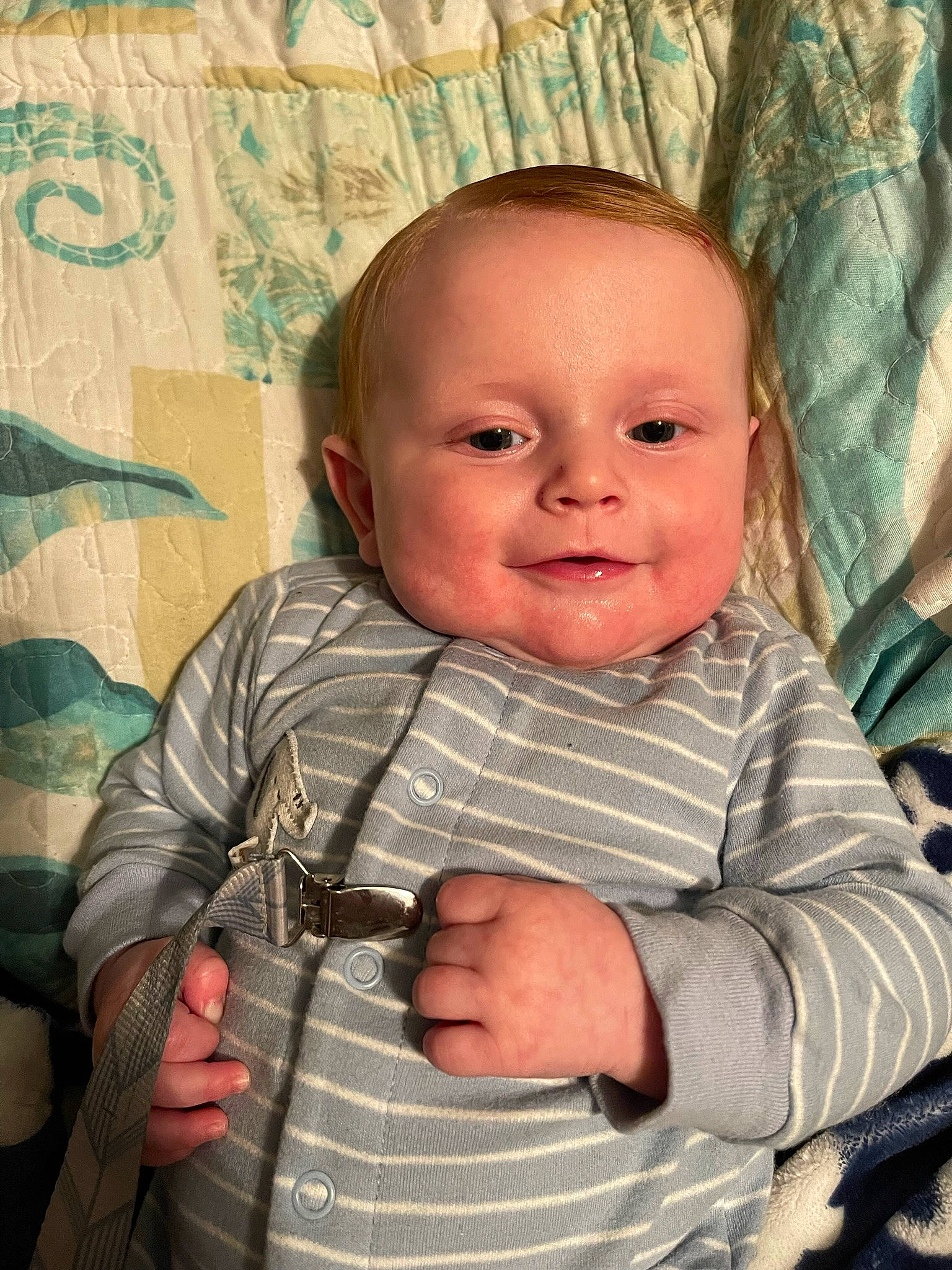 Sawyer joined the competition — help win amazing prizes! arm, baby, baby_toddler_clothing, cheek, chin, clothing, eye, eyebrow, face, facial_expression, hair, hairstyle, hand, head, iris, joy, lip, mouth, nose, person