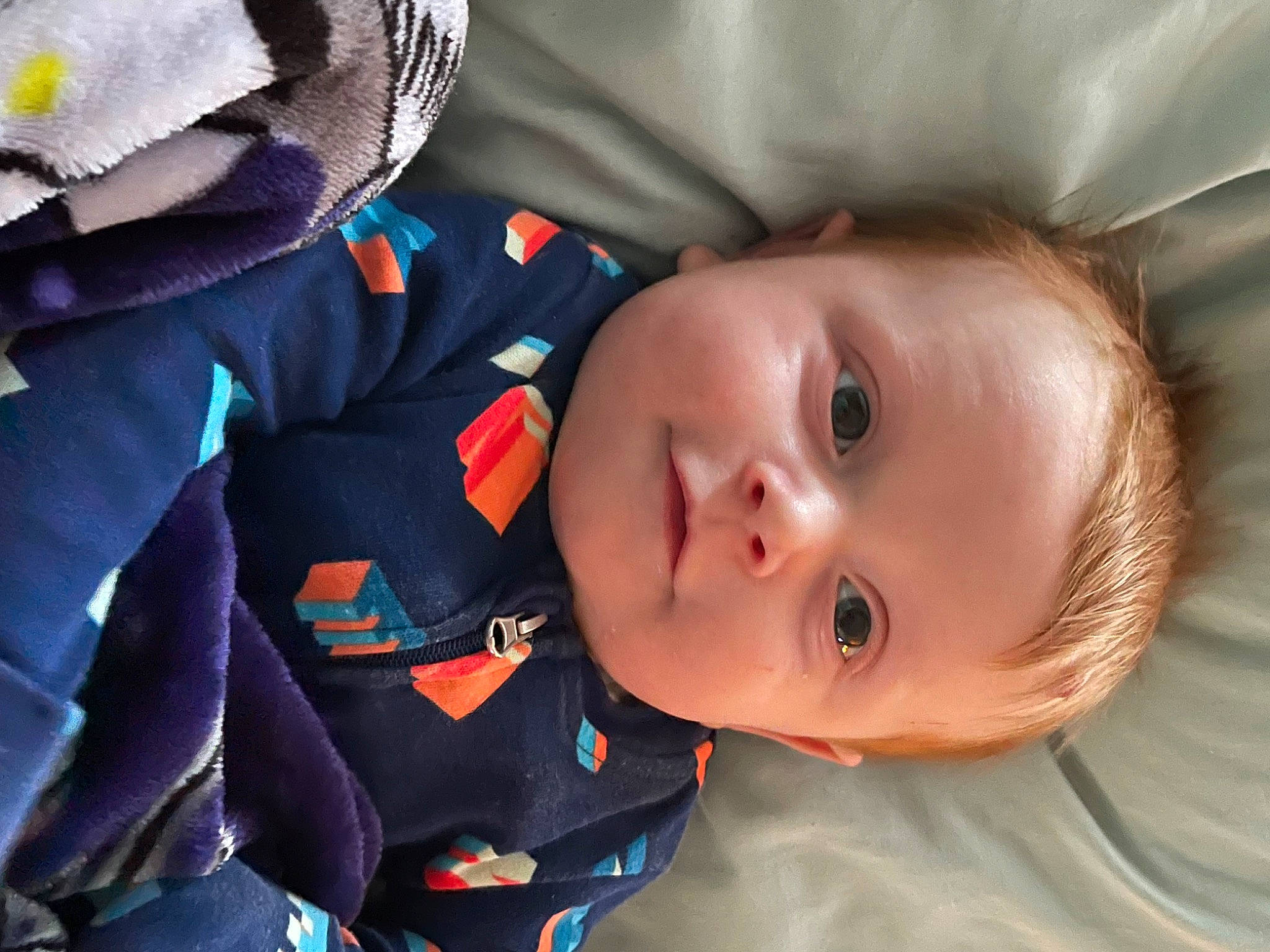 Sawyer is registered to the contest to win money with this photo: baby, baby_toddler_clothing, cheek, child, comfort, electric_blue, eye, eyelash, face, facial_expression, happy, iris, lip, mouth, nose, person, product, skin, sleeve, textile