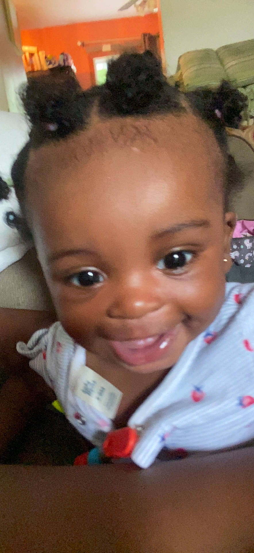 Maliyah is registered to the contest to win money with this photo: baby, black_hair, cheek, chin, ear, eye, eyebrow, eyelash, face, forehead, fun, happy, iris, joy, lip, mouth, neck, nose, person, skin