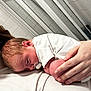 Caleb is registered to the contest to win money with this photo: newborn, baby, pacifier, white_clothing, person, hand, bathroom, tiles, shower_door, resting, sleepy, infant, skin, holding, close_up, indoor, human, young_child, cute, soft_light