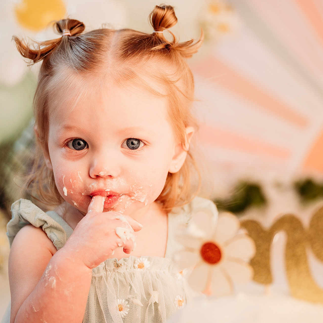 Hadley joined the competition — help win amazing prizes! baby, biting, blonde, bodypart, cream, dessert, eating, face, finger, food, hair, hand, happy, head, icecream, person, photography, portrait, smile, sweets