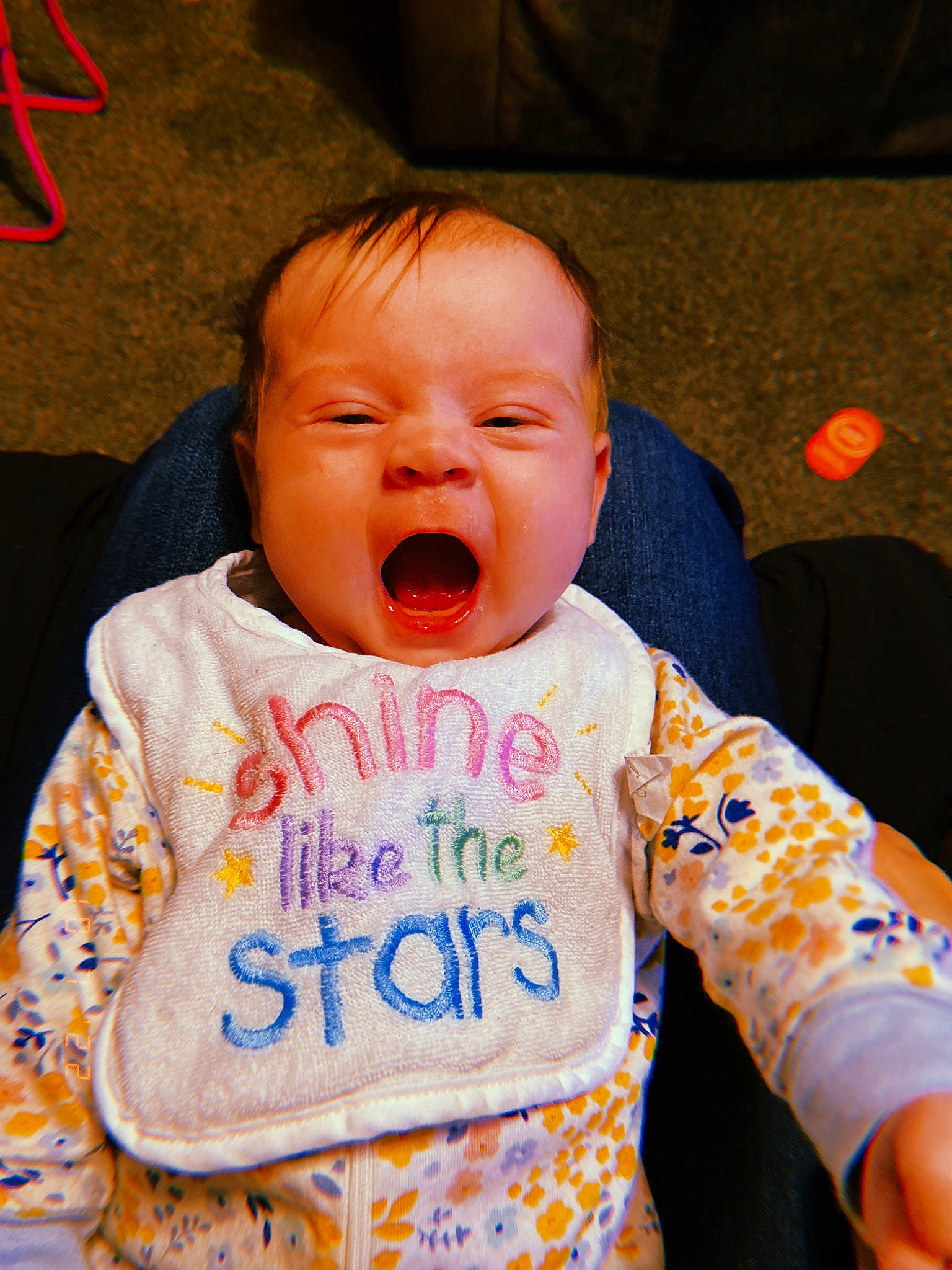 Ariya joined the competition — help win amazing prizes! baby, baby_toddler_clothing, cheek, chin, eye, eyebrow, face, facial_expression, happy, head, iris, lip, mouth, nose, organ, person, pink, skin, sleeve, textile