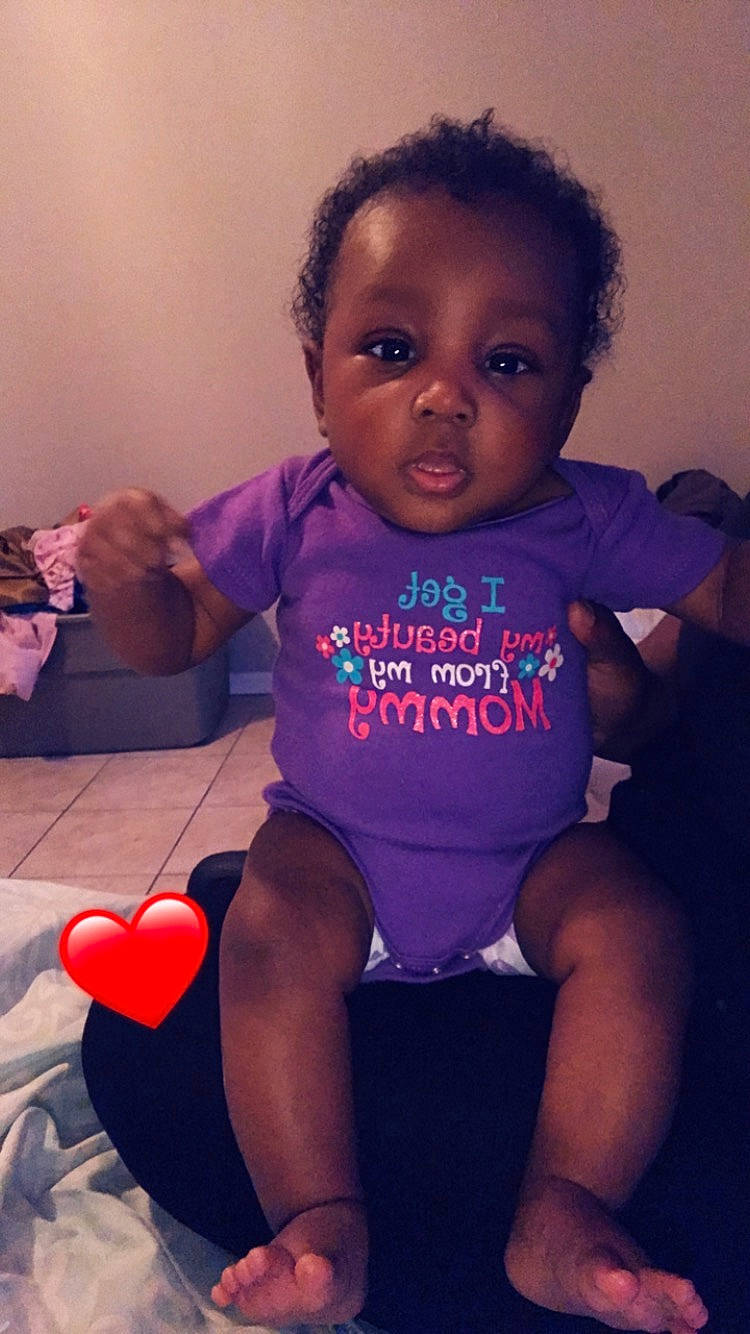 Sarena joined the competition — help win amazing prizes! arm, baby, black_hair, cheek, child, cool, face, happy, head, joint, leg, lip, mouth, person, pink, play, sitting, skin, smile, thigh