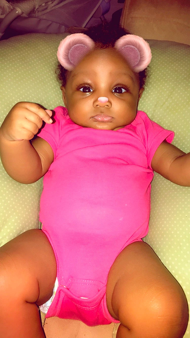 Sarena joined the competition — help win amazing prizes! abdomen, baby, baby_toddler_clothing, cheek, child, neck, person, pink, skin, stomach, thigh, toddler