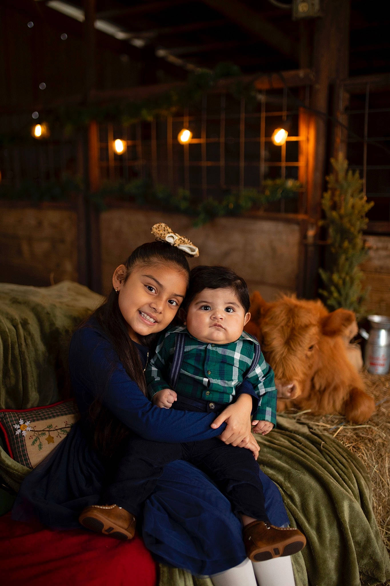 Shayla is registered to the contest to win money with this photo: baby, child, couch, darkness, event, flash_photography, fun, happy, holiday, joy, lap, leisure, midnight, night, person, plant, sitting, smile, toddler, tree