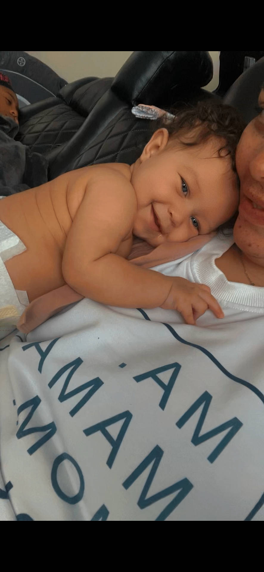 Marsai joined the competition — help win amazing prizes! accessories, baby, blanket, bodypart, cushion, face, finger, furniture, hand, happy, head, homedecor, jewelry, necklace, newborn, person, photography, portrait, smile, text