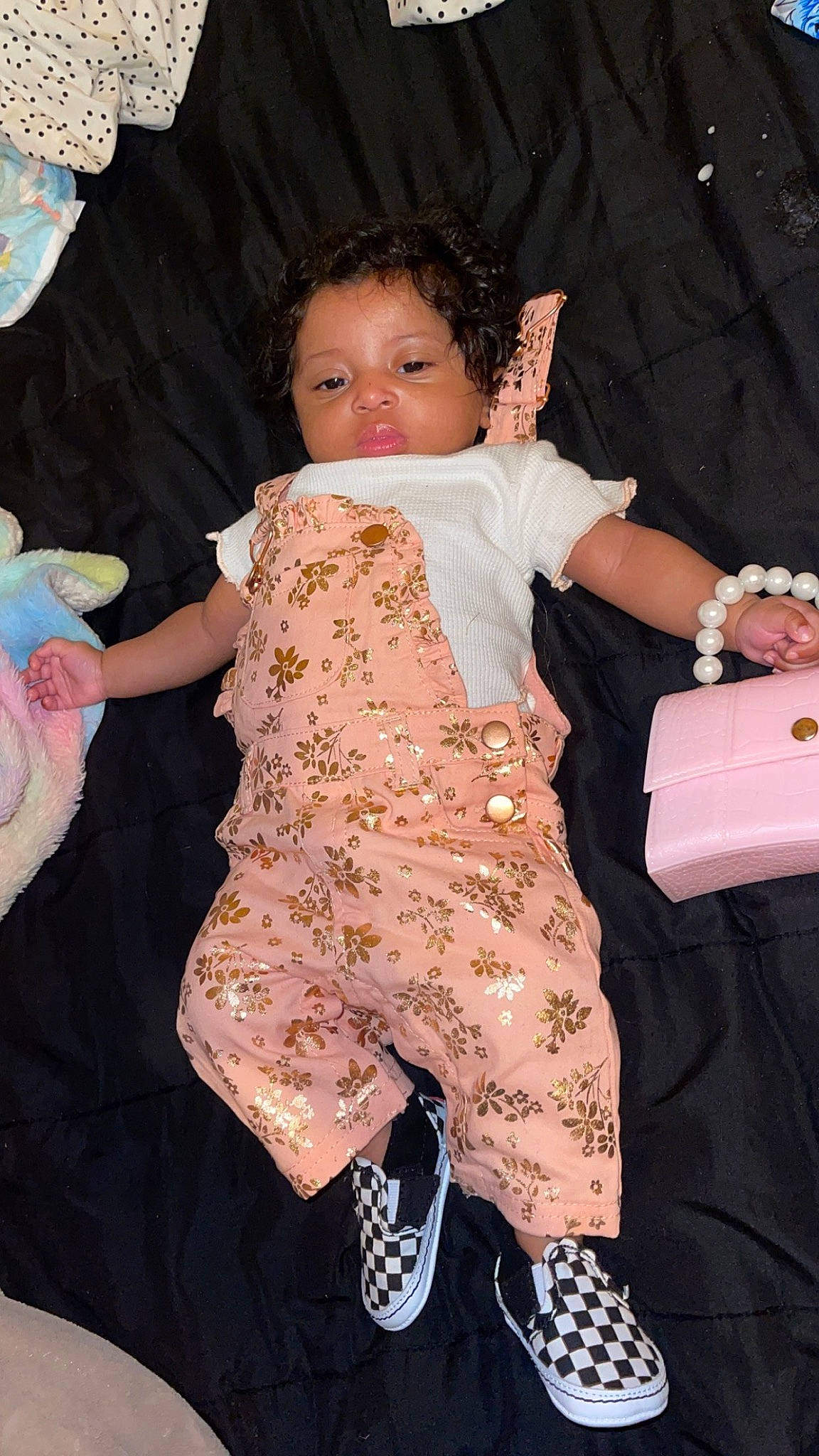 Ocean is registered to the contest to win money with this photo: baby_products, baby_toddler_clothing, child, cool, entertainment, event, fashion_accessory, fashion_design, finger, formal_wear, fun, magenta, party, pattern, peach, person, pink, sleeve, t_shirt, thumb