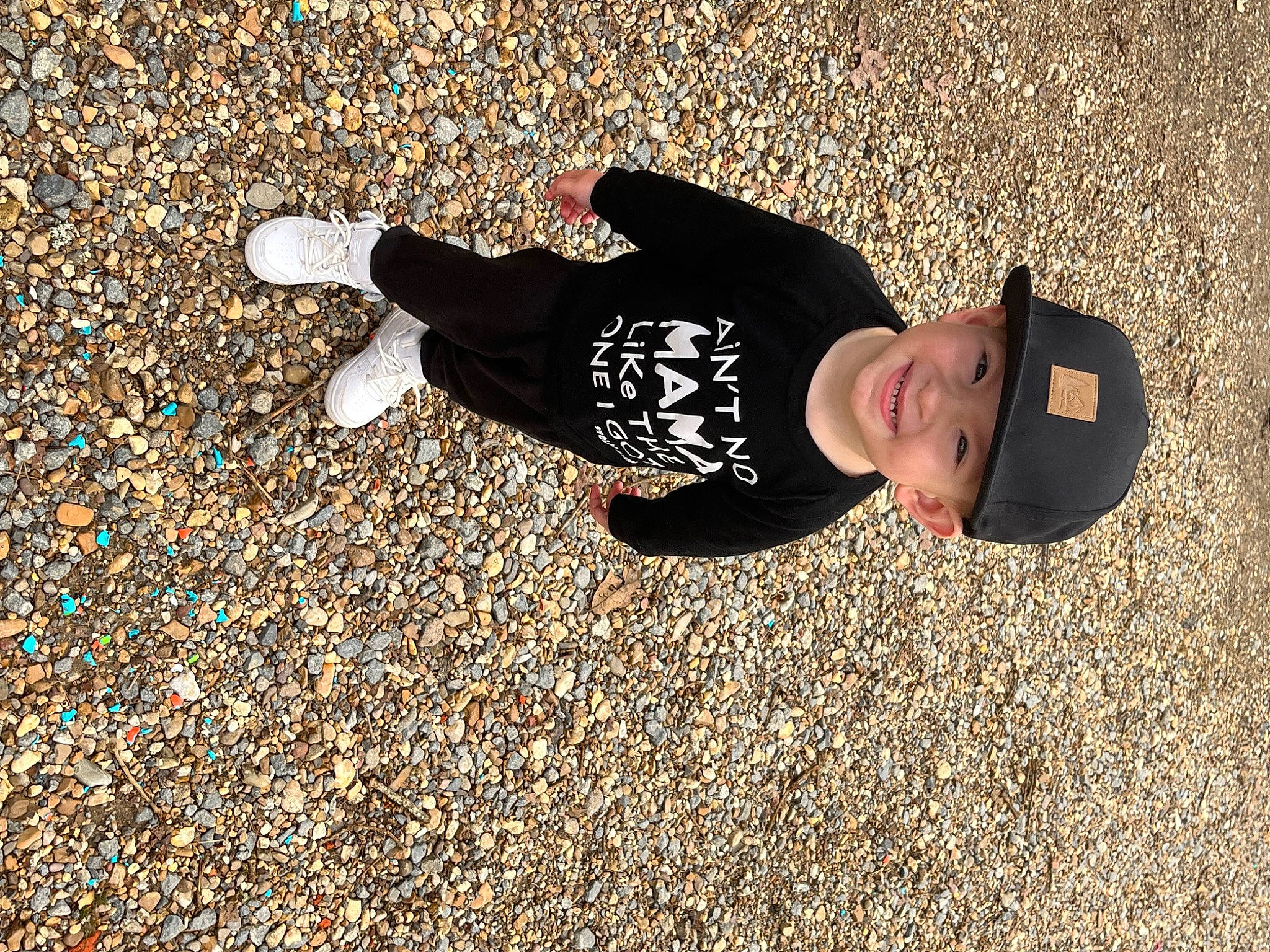 Maddox joined the competition — help win amazing prizes! asphalt, child, concrete, fun, grass, hat, headwear, joy, landscape, people_in_nature, person, play, recreation, road_surface, rolling, sand, shadow, soil, tar, tints_and_shades